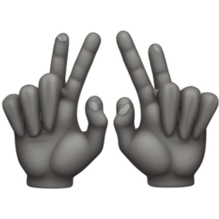 heavy metal fingers emoji