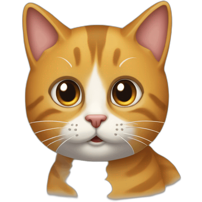 Un cara de gato con asombro  emoji