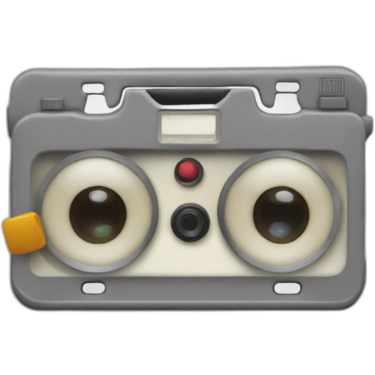 Camera recording license plate emoji