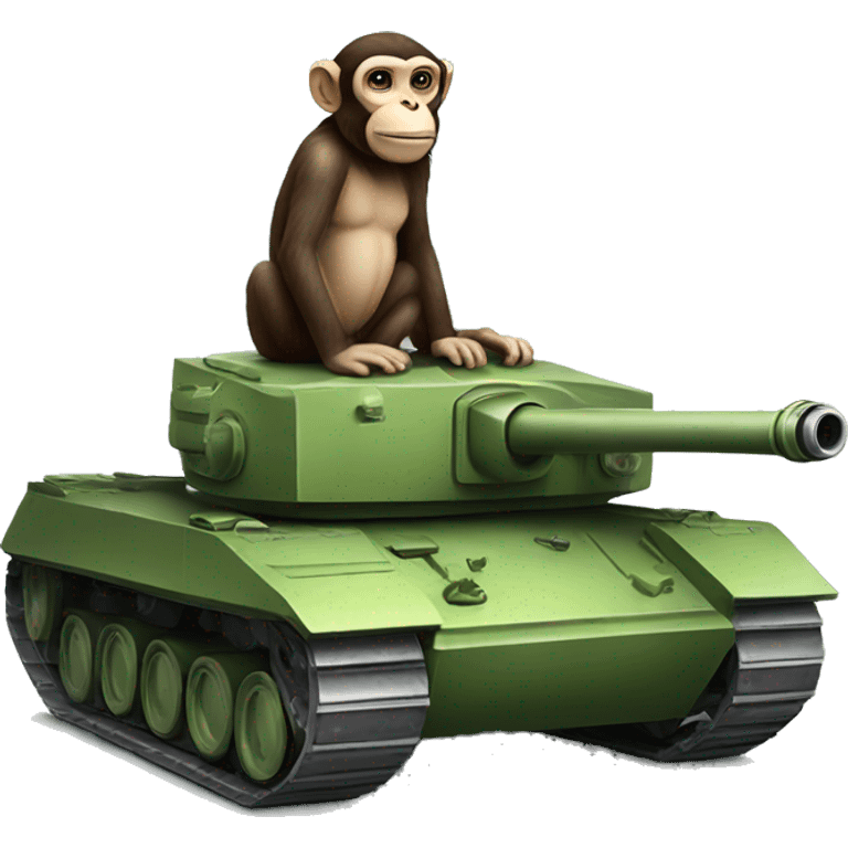 Monkey in a tank emoji