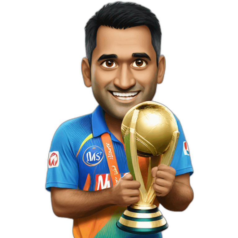 Ms dhoni winning World cup emoji