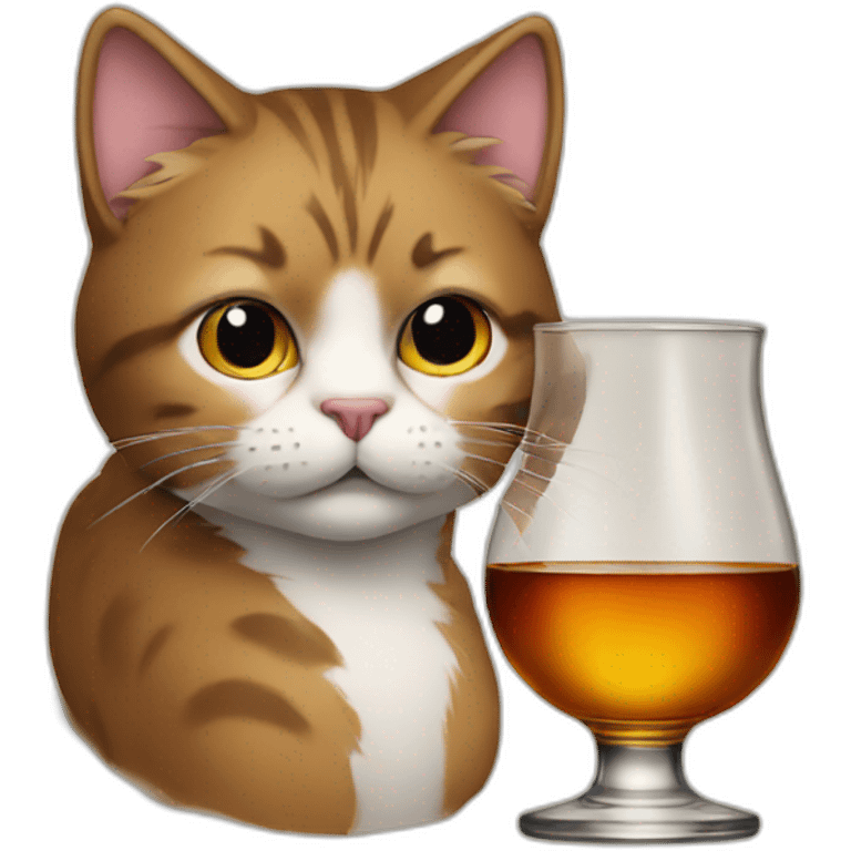 A cat whisky emoji