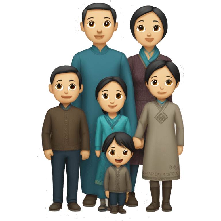 Kazakh family emoji