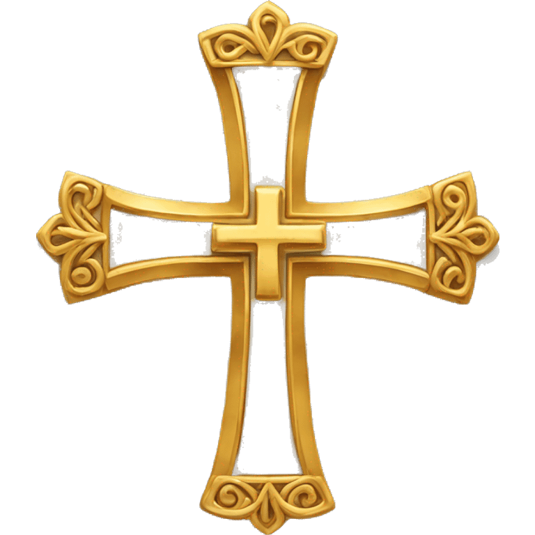 A Golden Cross emoji