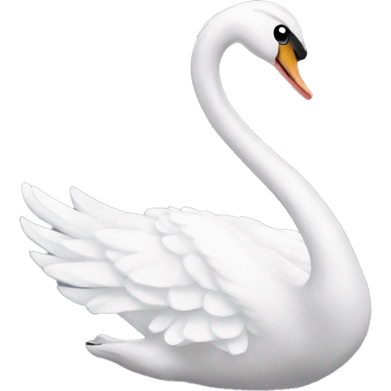 White swan ballerina emoji