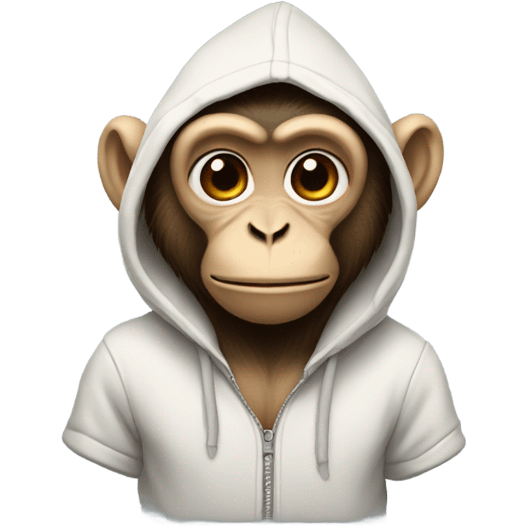 Monkey in hoodie emoji