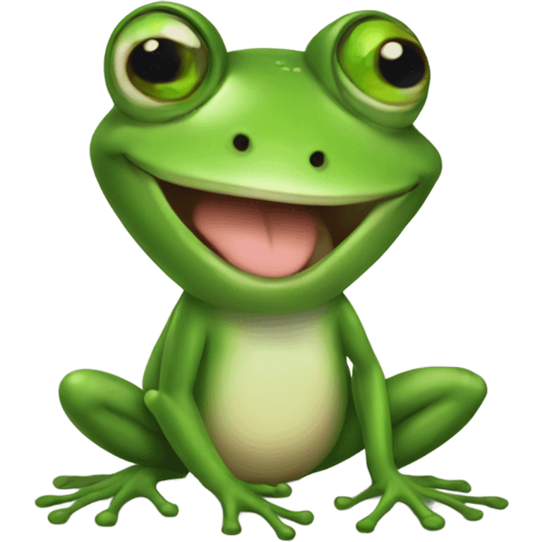 Frog happy new year emoji