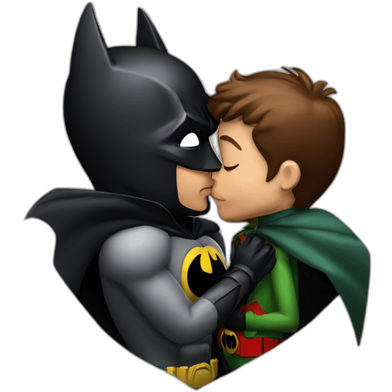 batman kissing robin emoji