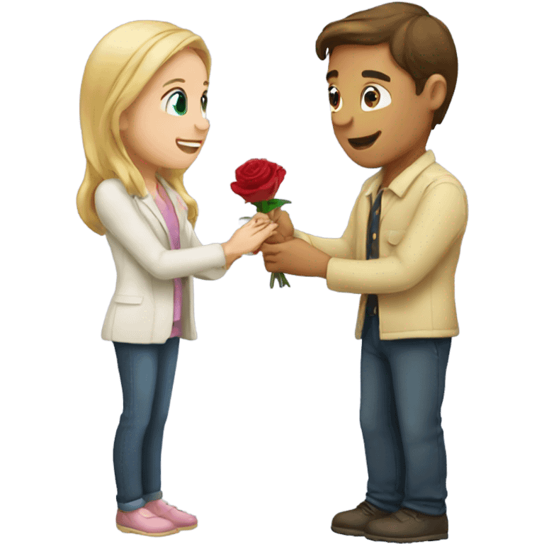 Marry proposal boy and girl emoji