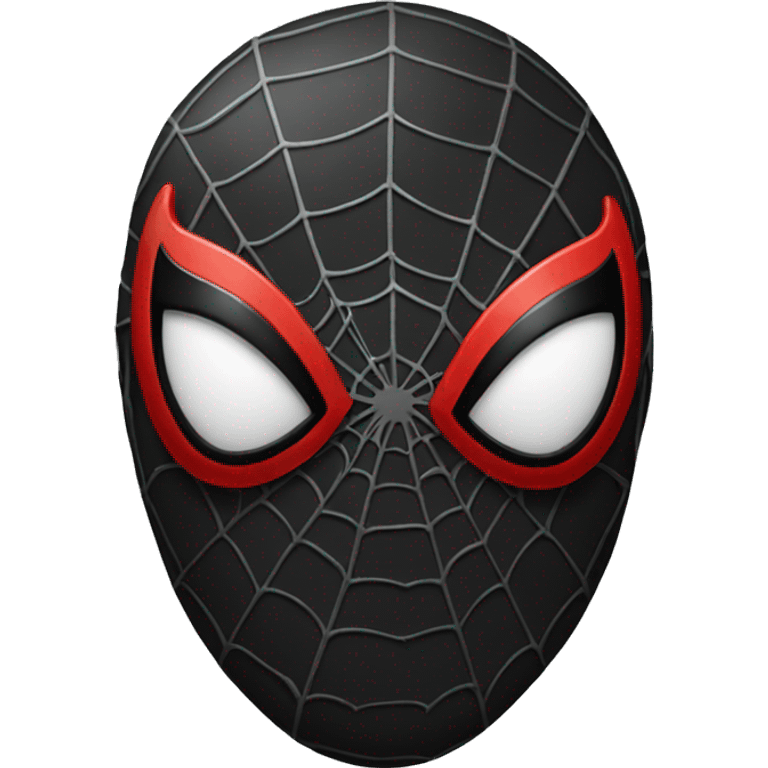 Black spider man head  emoji