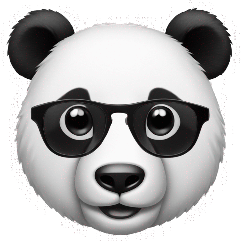 Oso panda con gafas  emoji