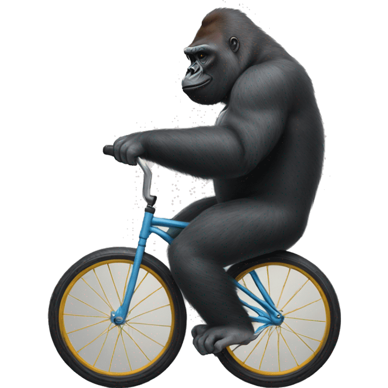 Gorilla riding a unicycle  emoji