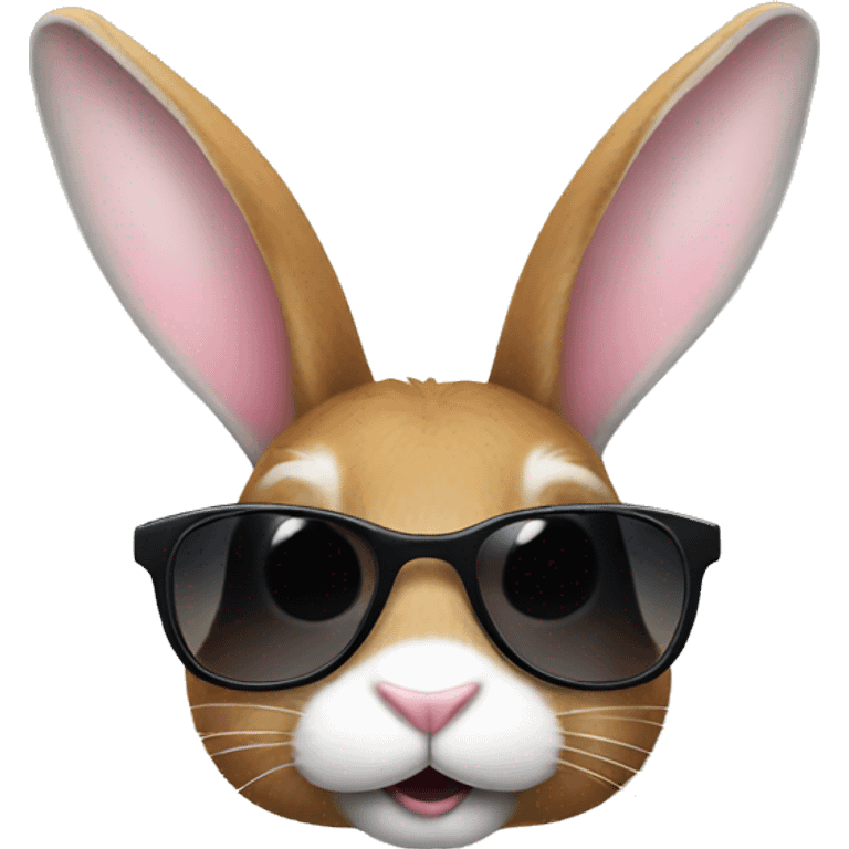 Bunny with sunglasses emoji