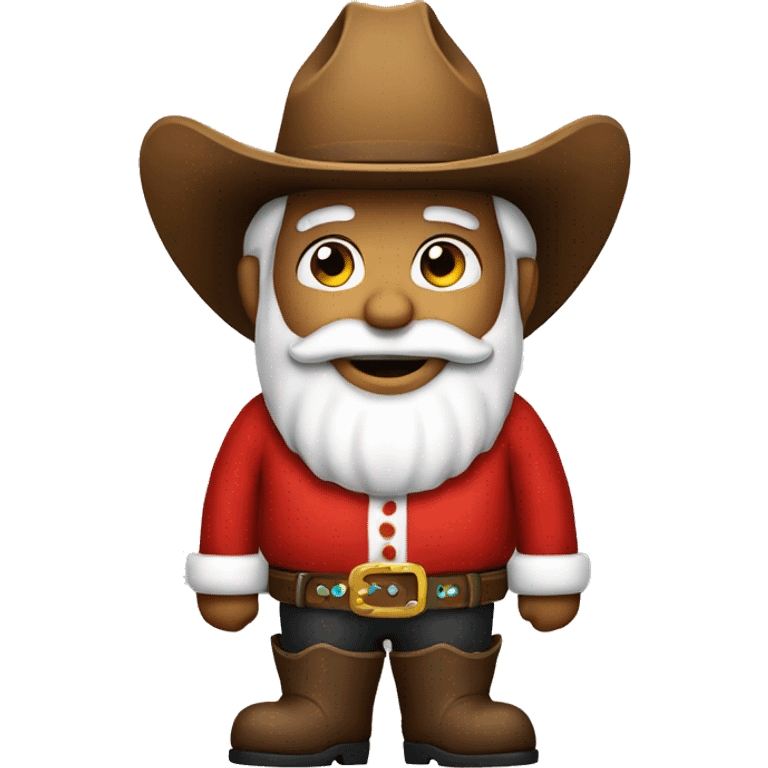 Cowboy Santa emoji