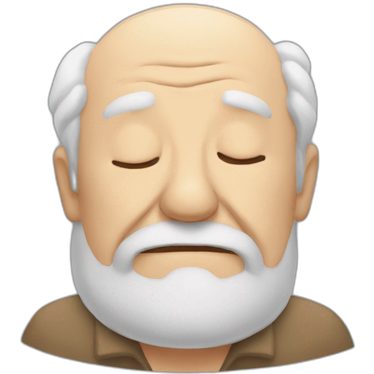 sleeping old man emoji