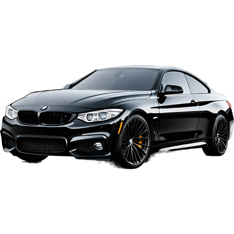 Black bmw 440i with tint , loaded on BBS wheels emoji