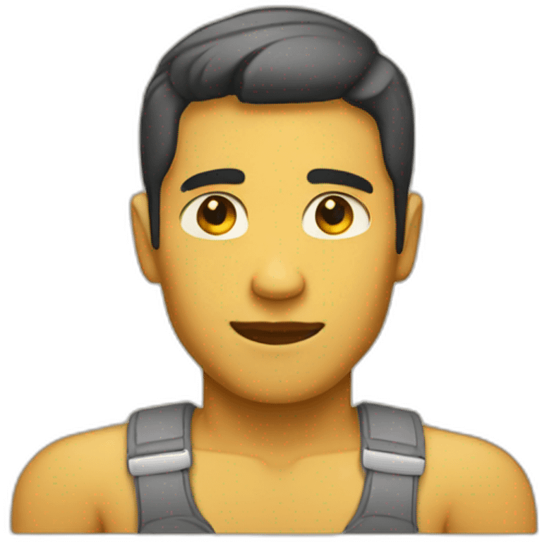 yellow skin tone man shoulders emoji