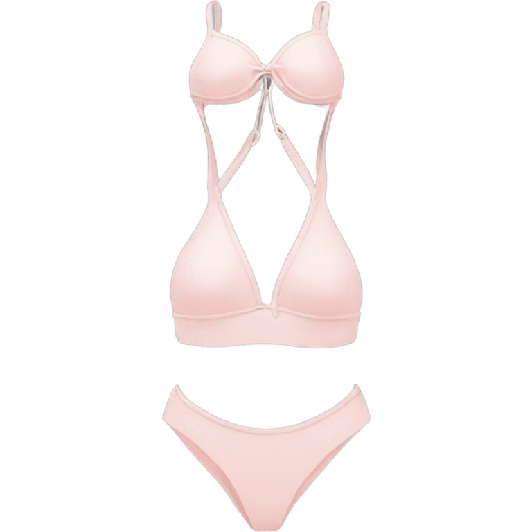 Soft pink bikini swimsuit emoji