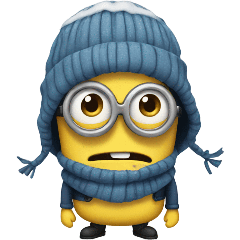 shivering minion emoji