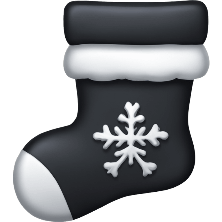 Gothic Christmas stocking emoji