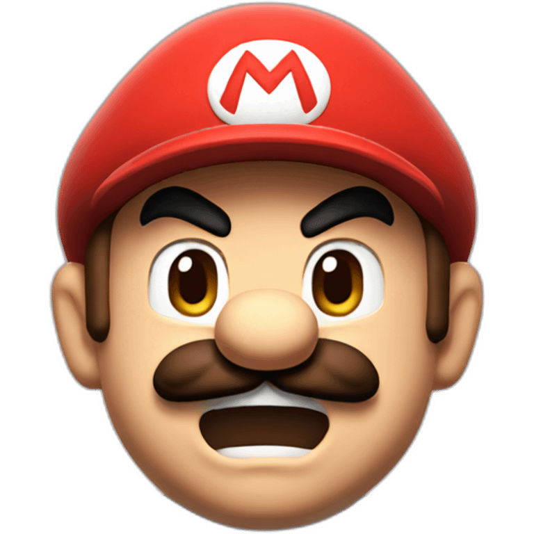 Angry Mario emoji