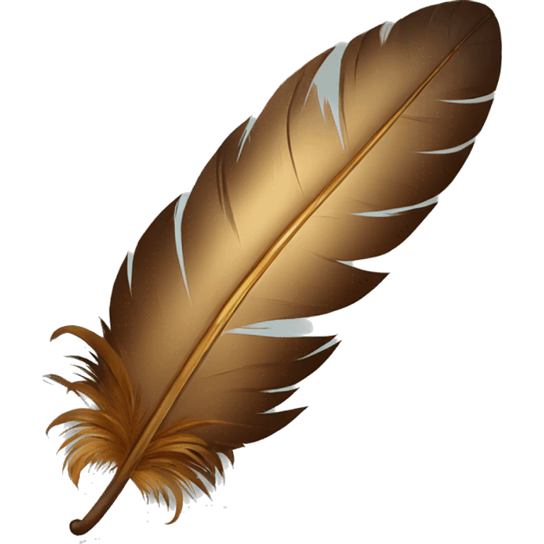 a feather quill and an open SCROLL emoji