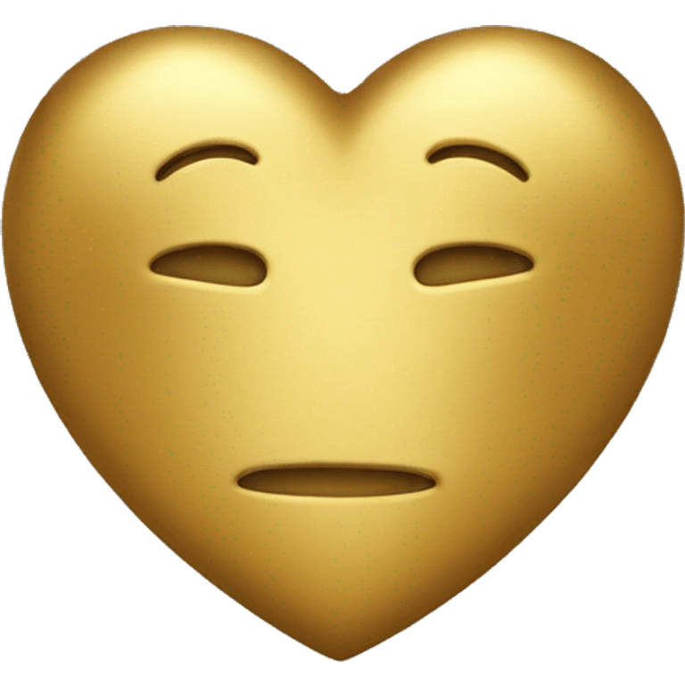 gold heart emoji