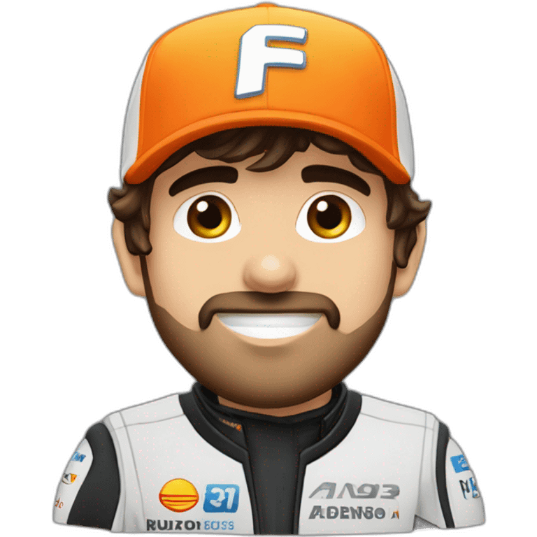 Fernando Alonso, gorra número 33 emoji