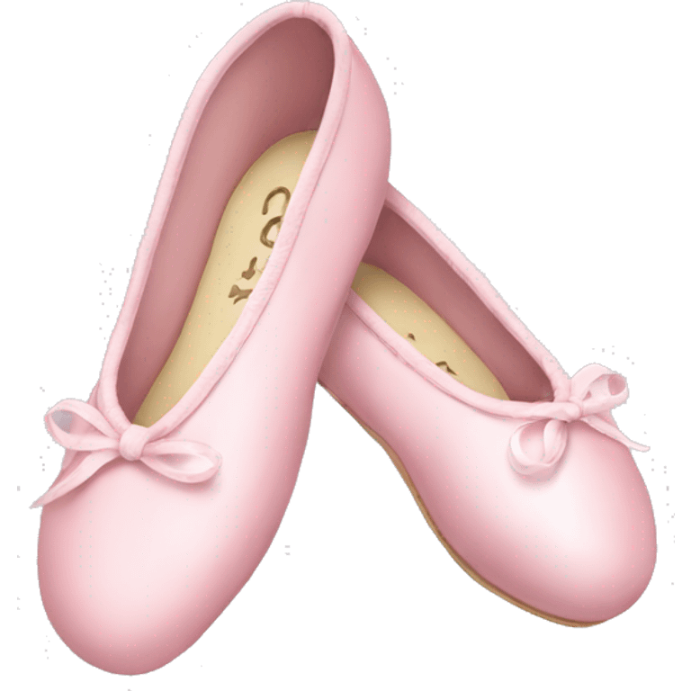 light pink christmas ballet shoes emoji