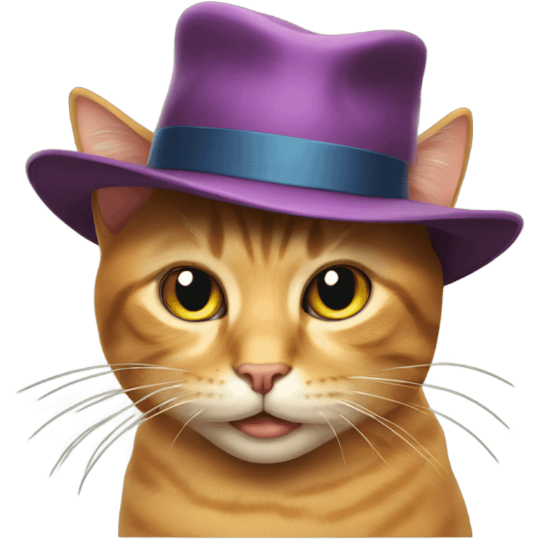 Cat with a hat emoji