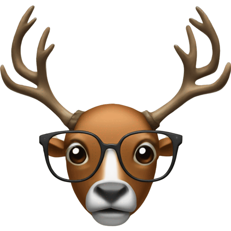 Antlers with Gun glasses emoji