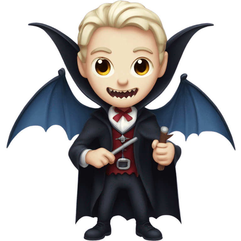 vampire holding bat emoji