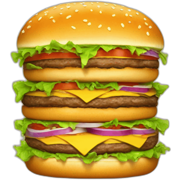 Ten layer burger emoji