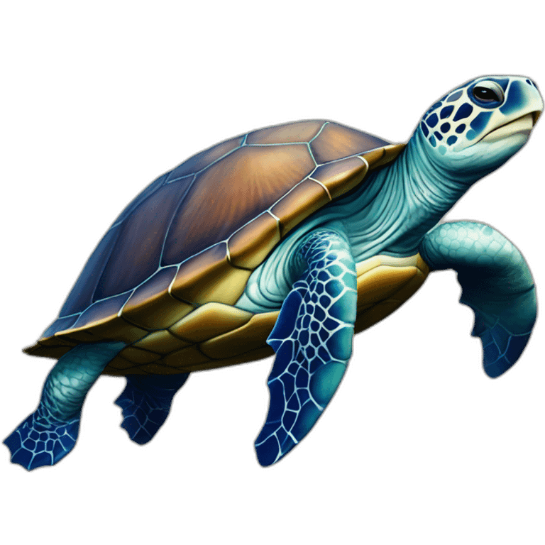 Tortue sur baleine emoji