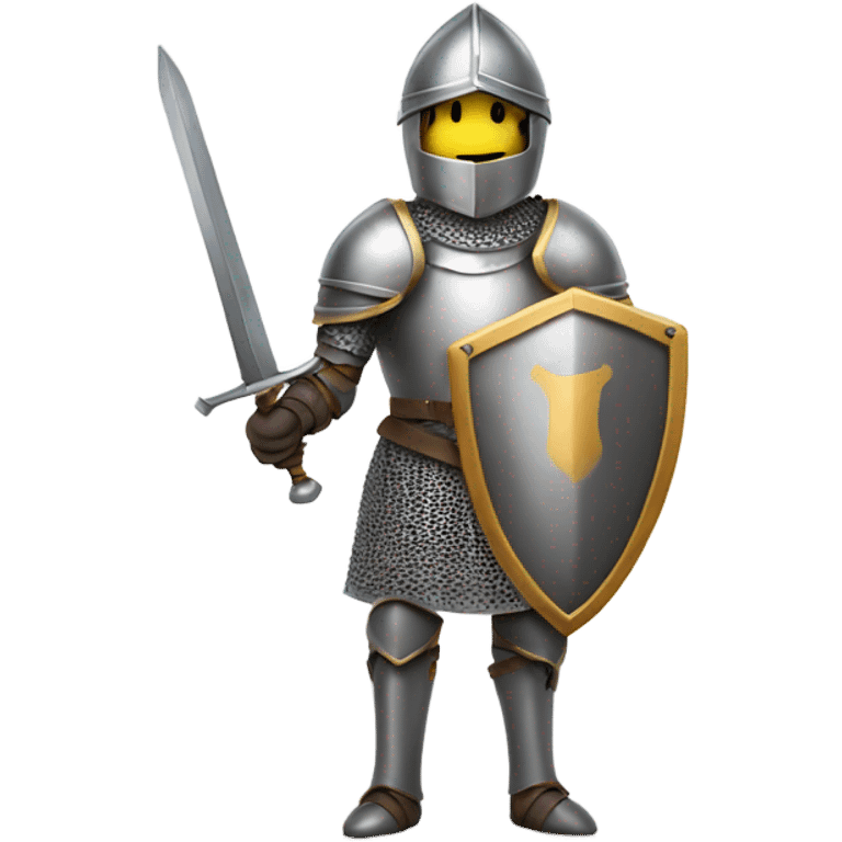 Knight with sword and shield. emoji