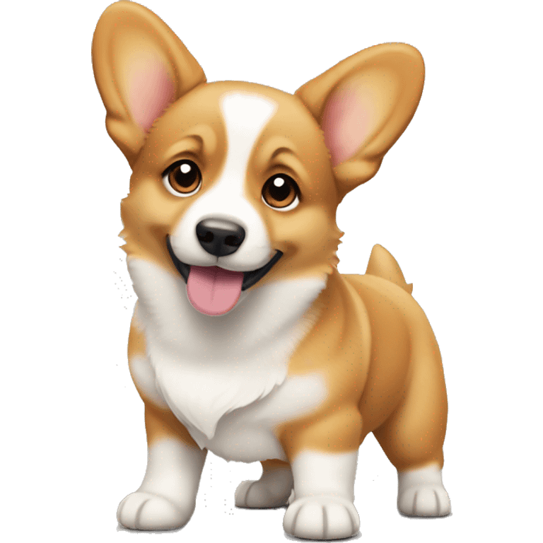 Corgi puppy standing emoji