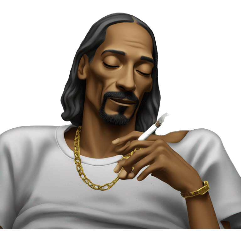 Snoop dogg smoking and good night emoji