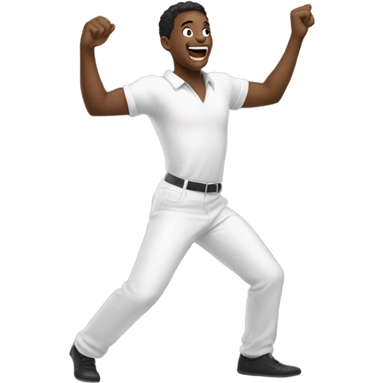 Dancing in excitement black boyfriend  emoji