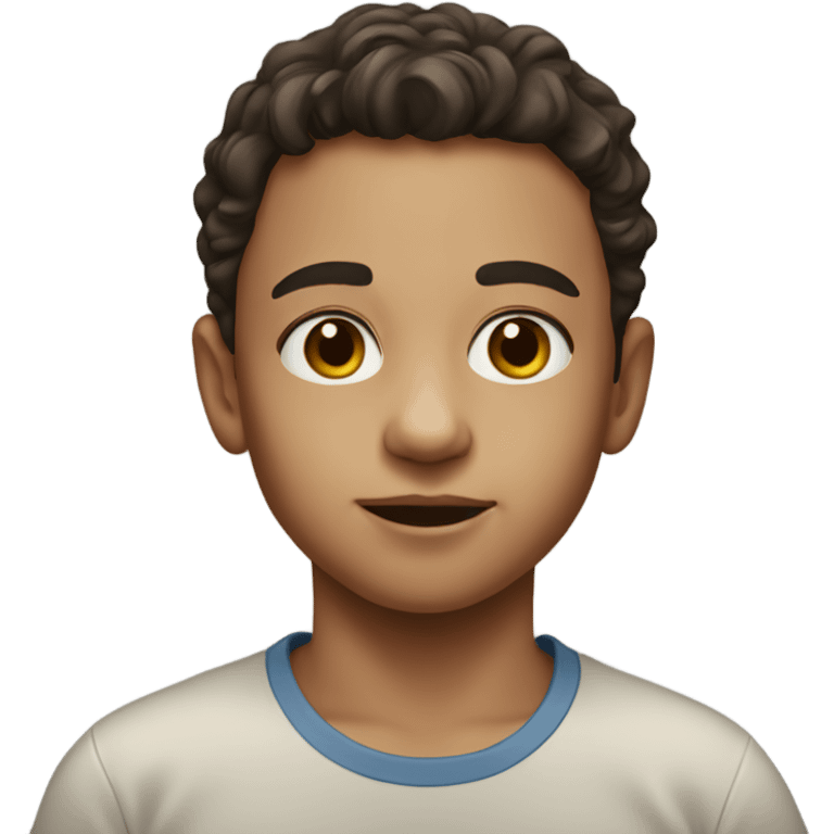 realistic portrait of a boy emoji