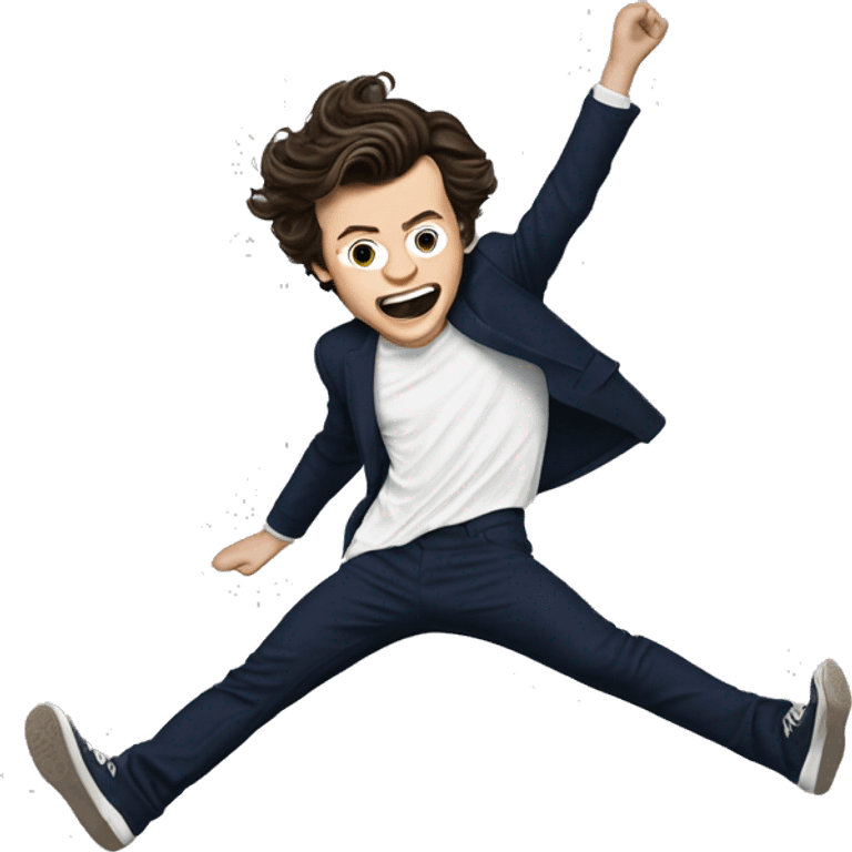 harry styles doing a cartwheel emoji