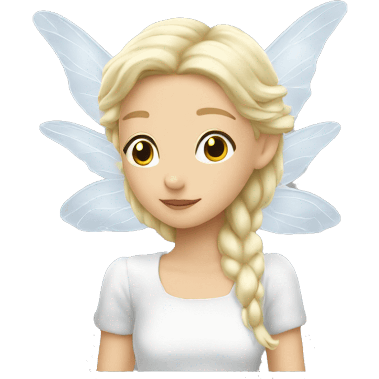 White fairy wings magical raining dusts emoji