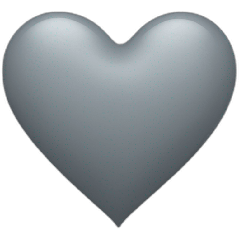 Grey heart emoji