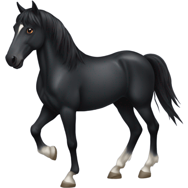 Black horse emoji