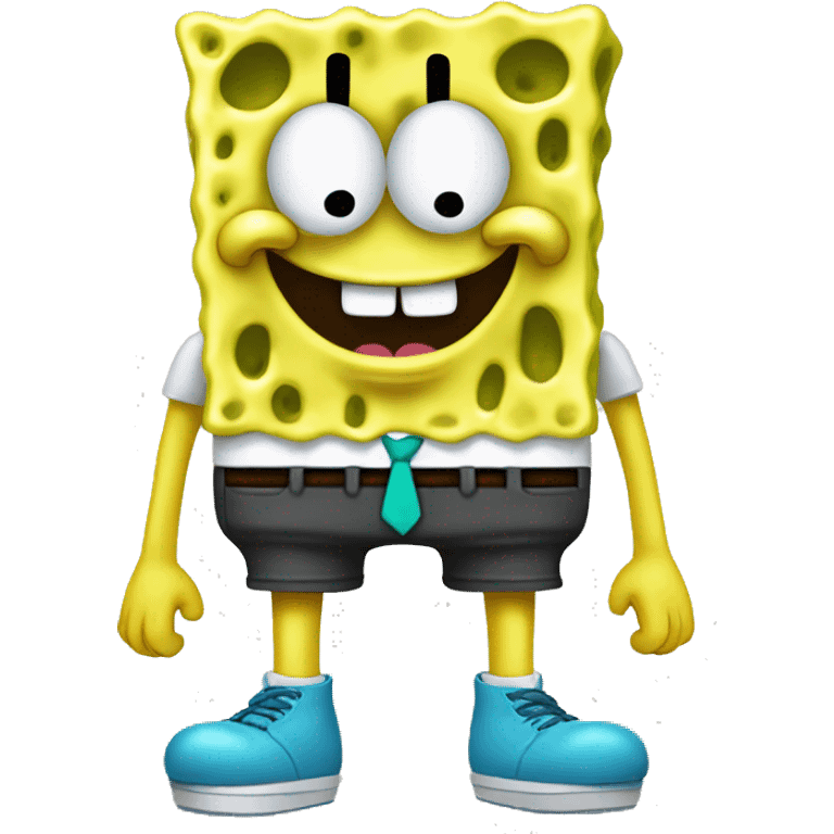 spongebob with feet  emoji