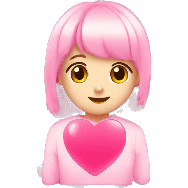 heart pink cute emoji