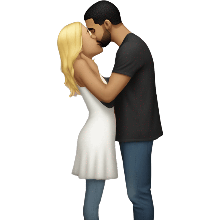 drake kissing girl  emoji