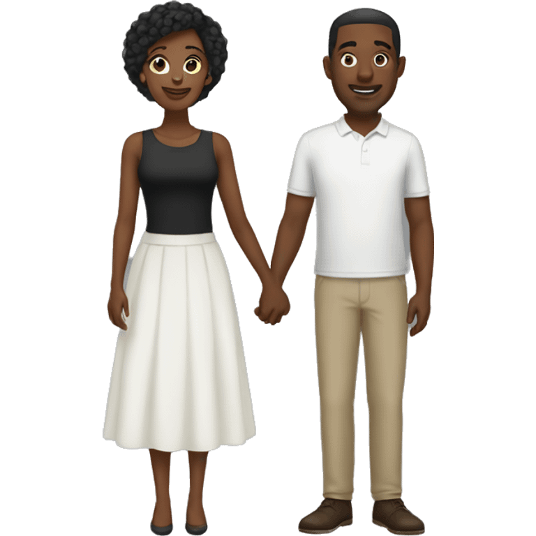 Black couple  emoji