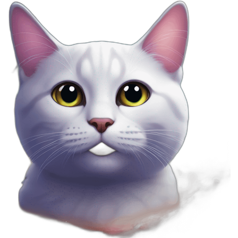 surprising cat in expansive beautiful galaxy emoji