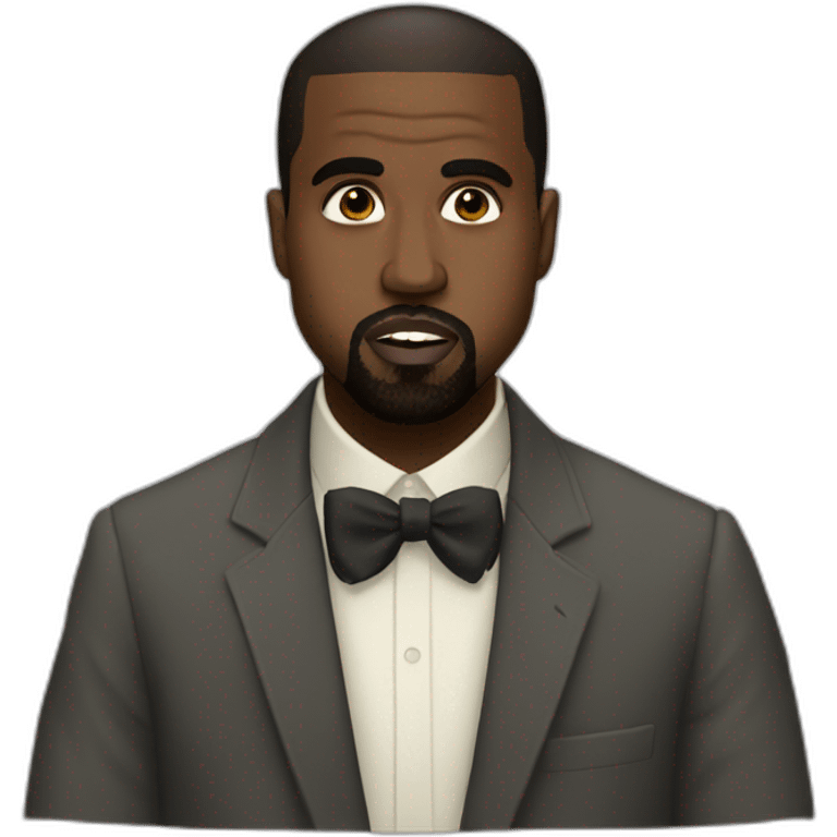 Kanye West being a jew emoji