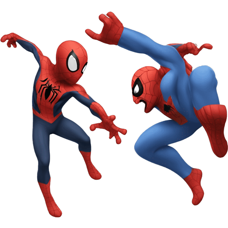 Spiderman fighting with parrot who is gray emoji